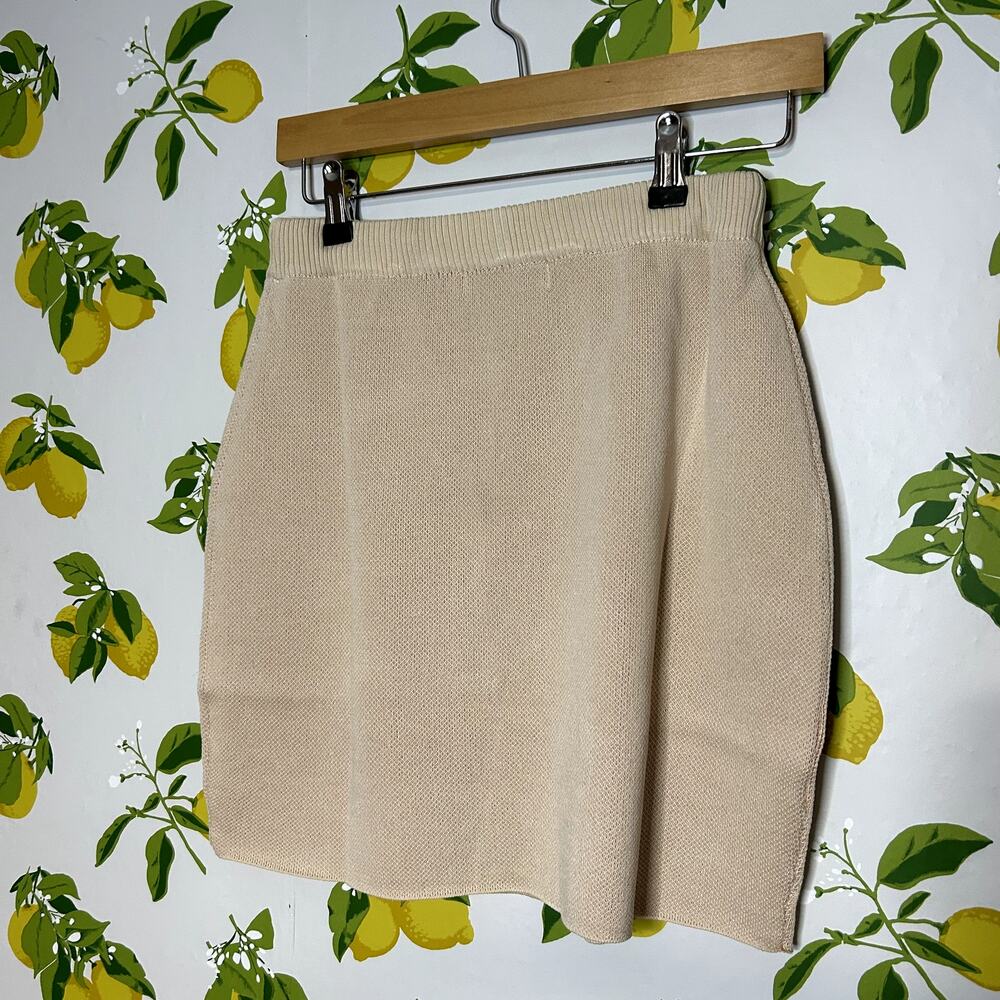 Miss Sparkling Stripe Halter Top and Skirt Set Womens Size XL NWT Tan Orange - Picture 7 of 8